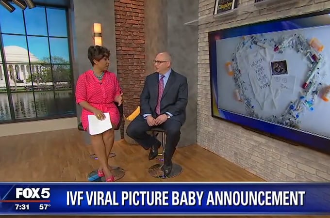 Dr. Greenhouse on Fox 5: Pregnancy Announcement with IVF Medication