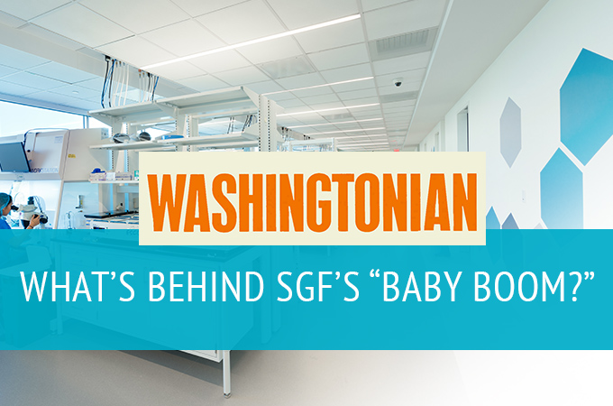 Washingtonian, May 2017: Features SGF in “Baby Boom”