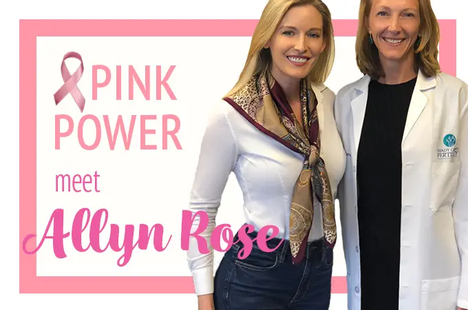 Shady Grove Fertility Partners with Breast Cancer Previvor and Model, Allyn Rose, in Support of Women Looking to Reduce the Genetic Risk of Breast Cancer