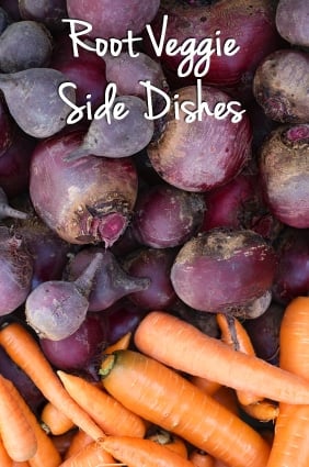 Common beet and carrots side dishes