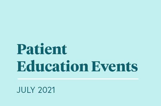 SGF Hosts Free Virtual Patient Education Events throughout July 2021