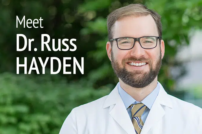 Welcome Dr. Russell Hayden, the Newest Urologist to Join the Center for Male Fertility