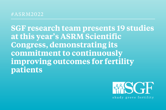 SGF presents 19 studies at ASRM