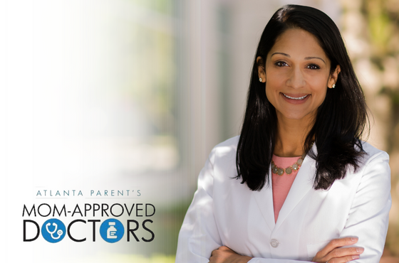 Dr. Brahma recognized by Atlanta Parent magazine as a Mom-Approved Doctor