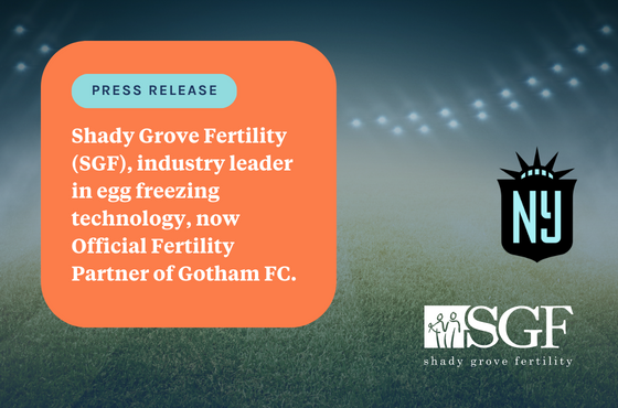 SGF, industry leader in egg freezing technology, now Official Fertility Partner of Gotham FC 